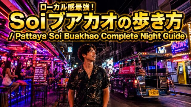 Soiブアカオ完全ガイド｜ゴーゴーバーとバービアが混在するローカル感ある通りの歩き方