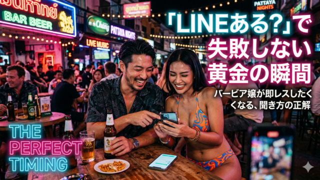 バービアで連絡先を聞くなら、このタイミングがいい