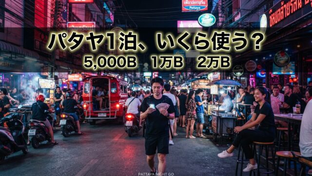 パタヤで1泊いくらあれば遊べる?5,000・10,000・20,000バーツ予算別プランニング パタヤで1泊いくらあれば遊べる?5,000・10,000・20,000バーツ予算別プランニング