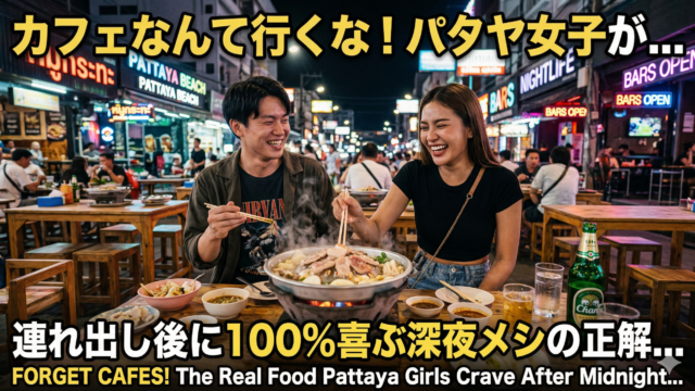 連れ出した後に使えるパタヤの深夜飯屋、エリア別まとめ！女の子が喜ぶのは「ムーガタ・日本食・麺」だけ！