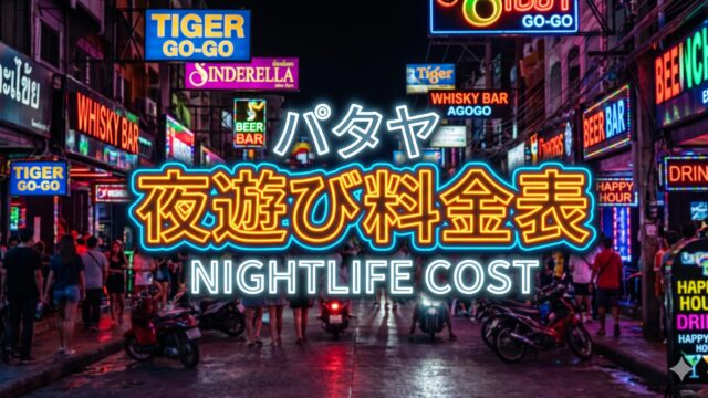 パタヤのゴーゴーバー・バービア・GCでかかる費用をまとめてみた パタヤのゴーゴーバー・バービア・GCでかかる費用をまとめてみた