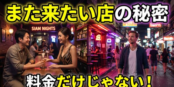 バンコク夜遊びで「また来たい」と思う店には何がある?|料金だけでは分からない本当の魅力 バンコク夜遊びで「また来たい」と思う店には何がある?|料金だけでは分からない本当の魅力
