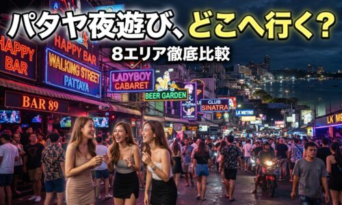 パタヤ夜遊び全エリア比較マップ|8つのエリアから自分に合う場所を選ぶ パタヤ夜遊び全エリア比較マップ|8つのエリアから自分に合う場所を選ぶ