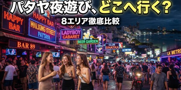 パタヤ夜遊び全エリア比較マップ|8つのエリアから自分に合う場所を選ぶ パタヤ夜遊び全エリア比較マップ|8つのエリアから自分に合う場所を選ぶ